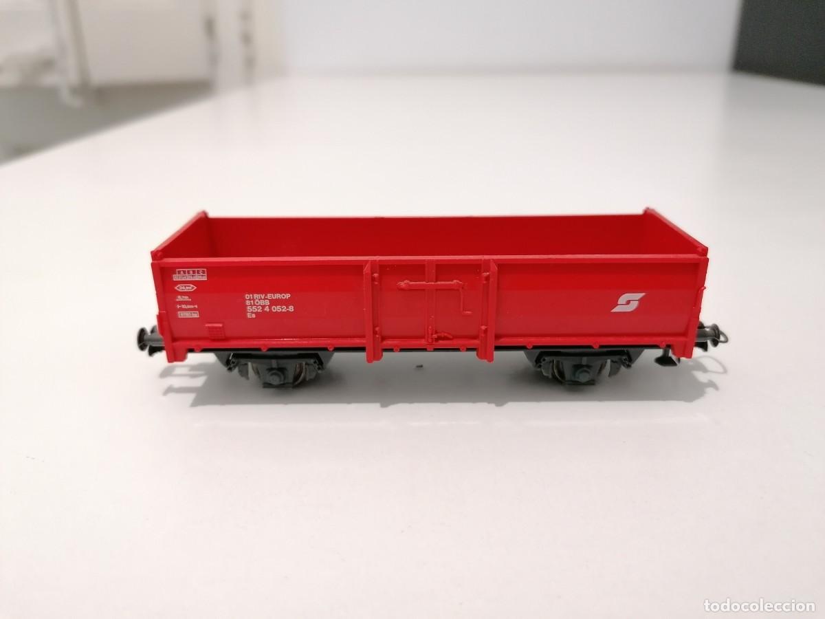 Trenes Escala: Roco H0 Vag&oacute;n de Mercanc&iacute;as de Borde Alto &Ouml;BB Buen Estado