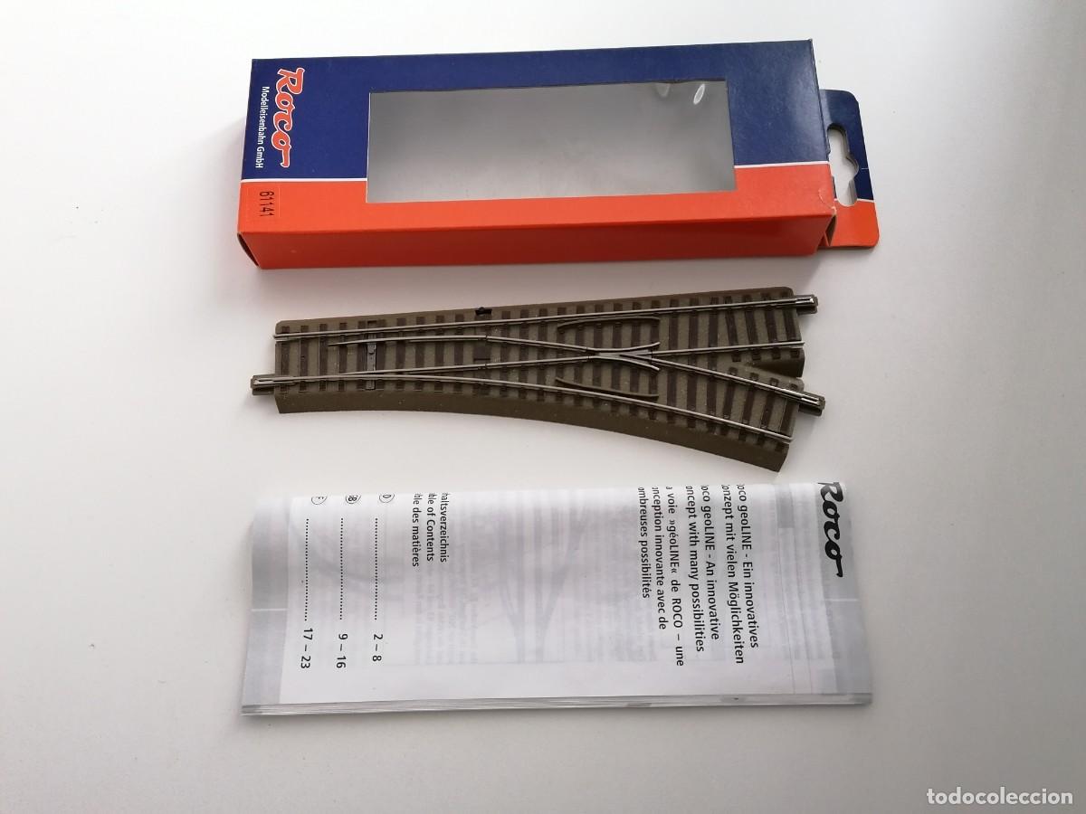 Trenes Escala: Roco H0 61141 Desv&iacute;o a la Derecha 22,5&ordm; r 502,7 mm Nuevo