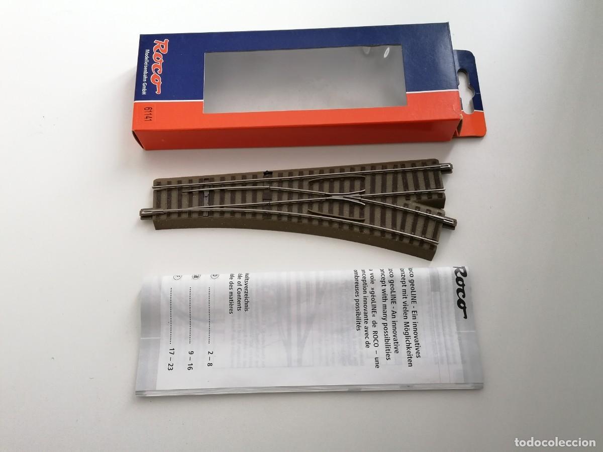 Trenes Escala: Roco H0 61141 Desv&iacute;o a la Derecha 22,5&ordm; r 502,7 mm Nuevo