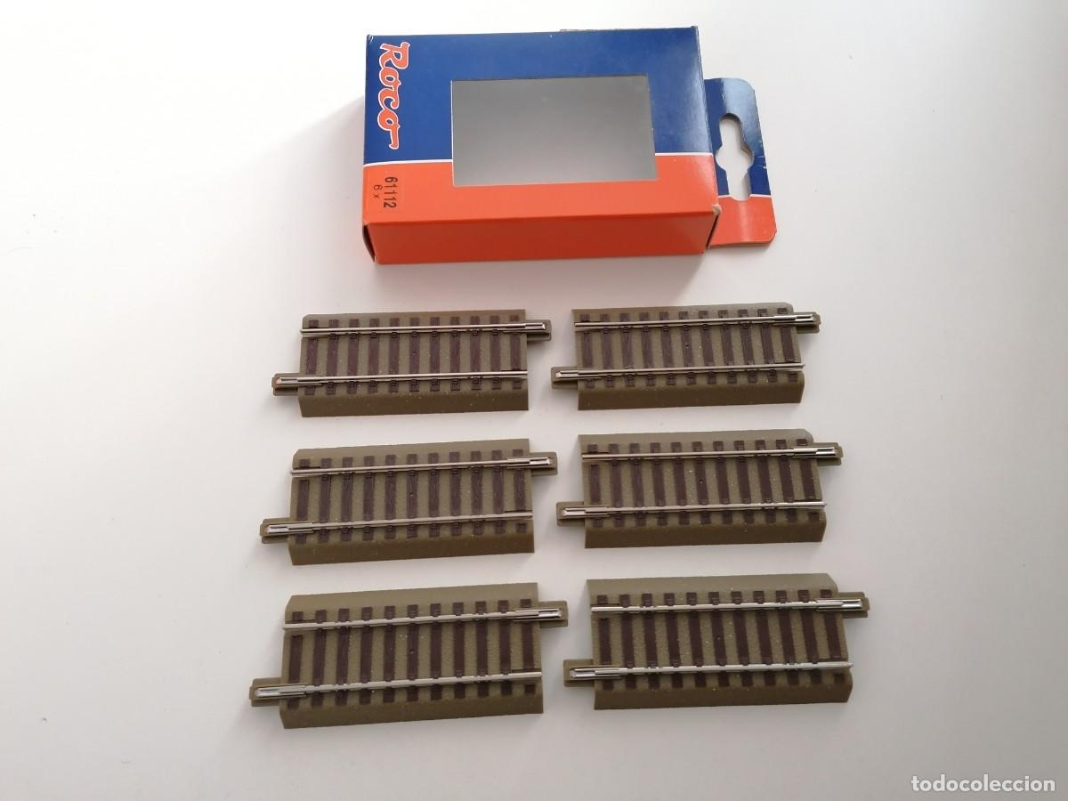 Trenes Escala: Roco H0 61112 Lote de 6 Rectas de 7,65 cm Nuevo