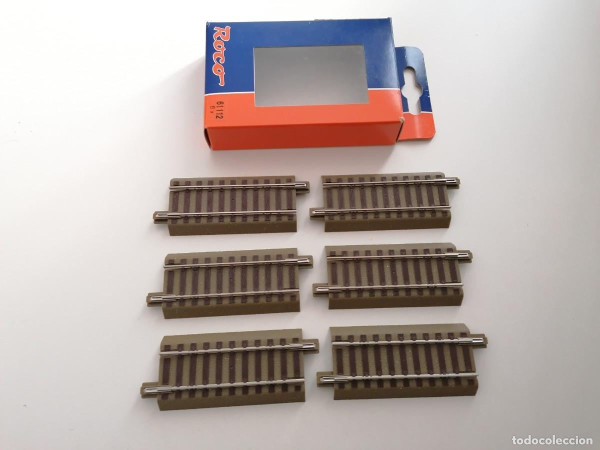 Trenes Escala: Roco H0 61112 Lote de 6 Rectas de 7,65 cm Nuevo