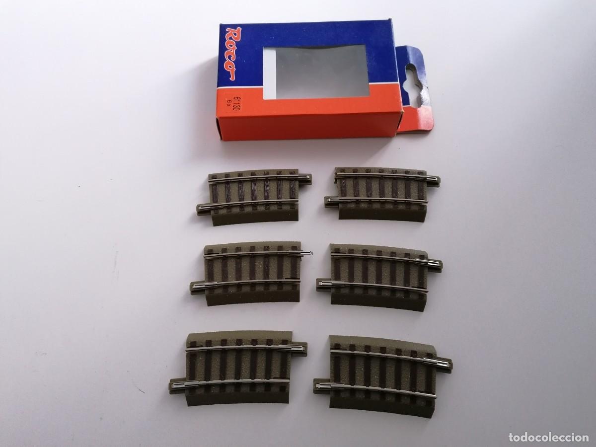 Trenes Escala: Roco H0 61130 Lote de 6 Curvas de Conmutaci&oacute;n R3 7,5&ordm; r 434,5 mm Nuevo