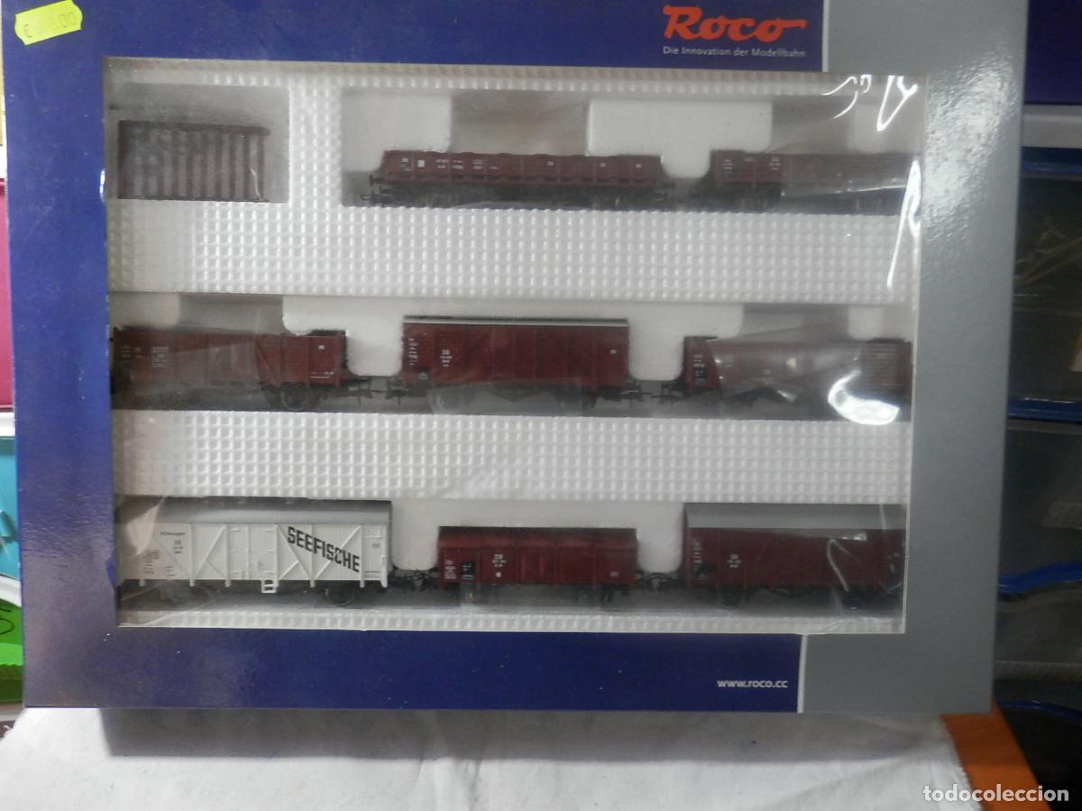 Trenes escala: SET VAGONES MERCANCIAS ESCALA HO DE ROCO