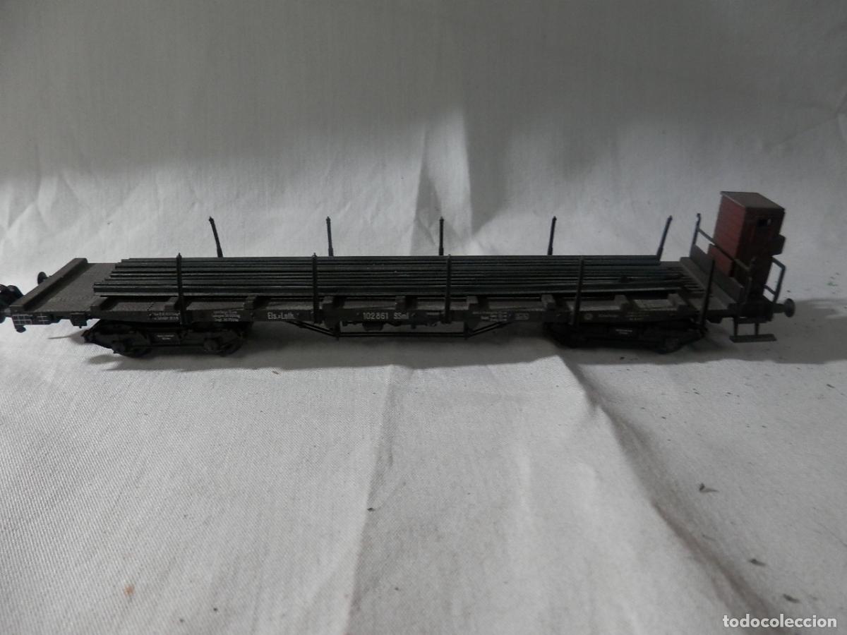 Trenes escala: VAGON PLATAFORMA ESCALA HO DE FLEISCHMANN