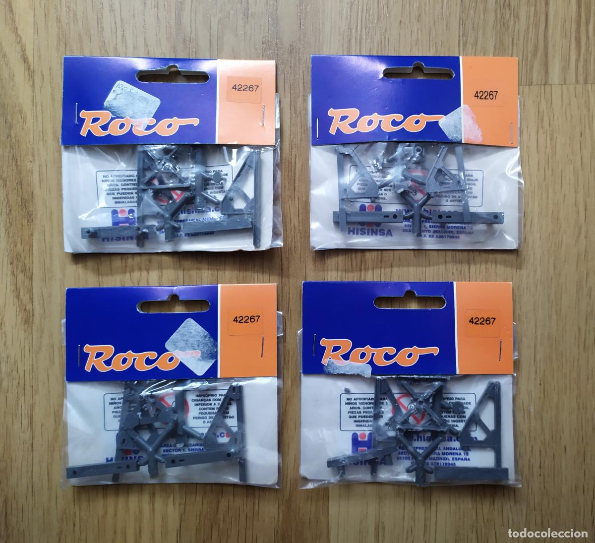 Trenes escala: ROCO H0 4 Toperas de v&iacute;a con zapata de freno, en kit para montar, referencia 42267. A ESTRENAR.