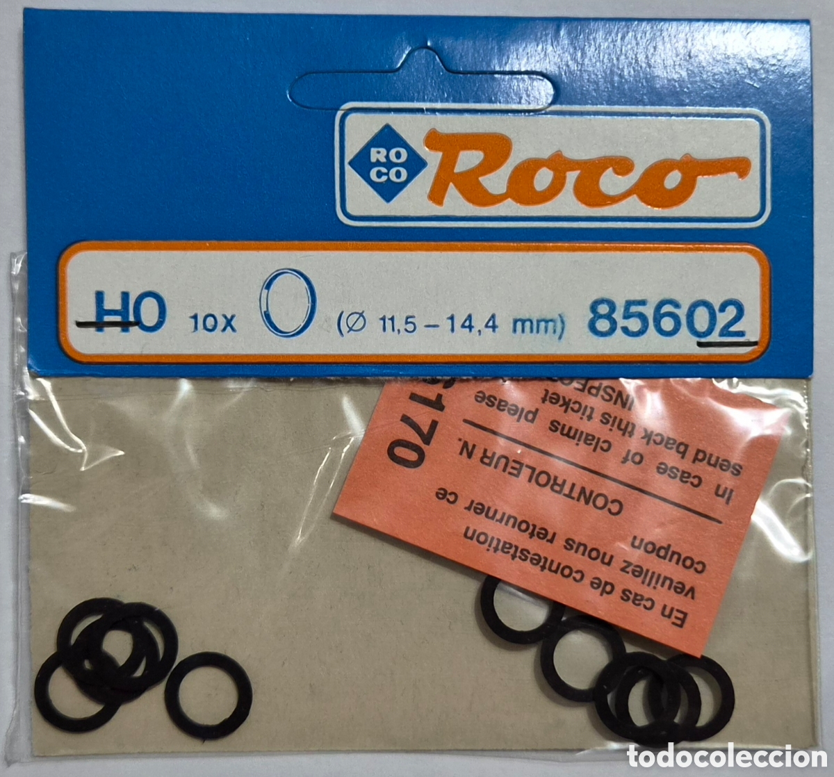 Trenes escala: AROS DE ADHERENCIA PARA LOCOMOTORAS 7&times;0.5mm (10). ROCO 85602