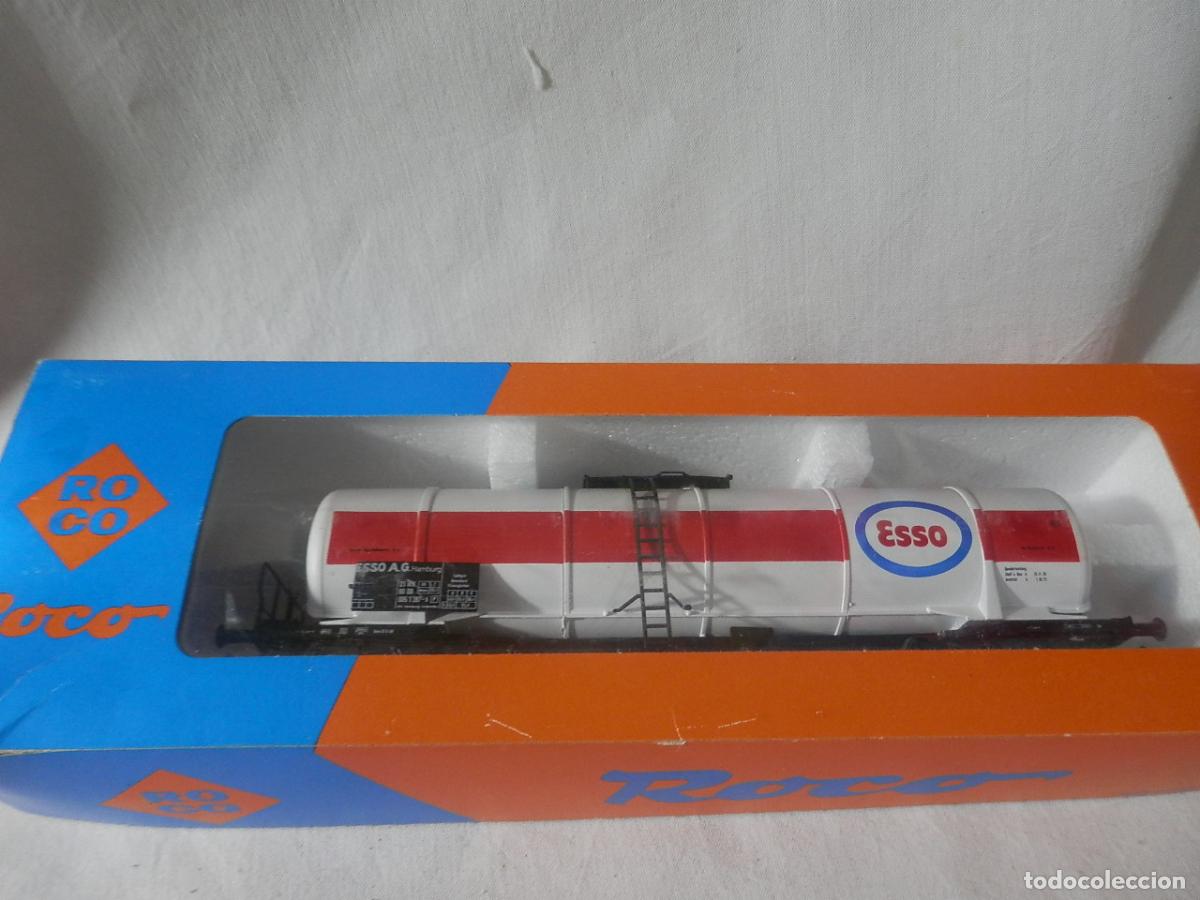 Trenes escala: VAGON CISTERNA ESSO ESCALA HO DE ROCO