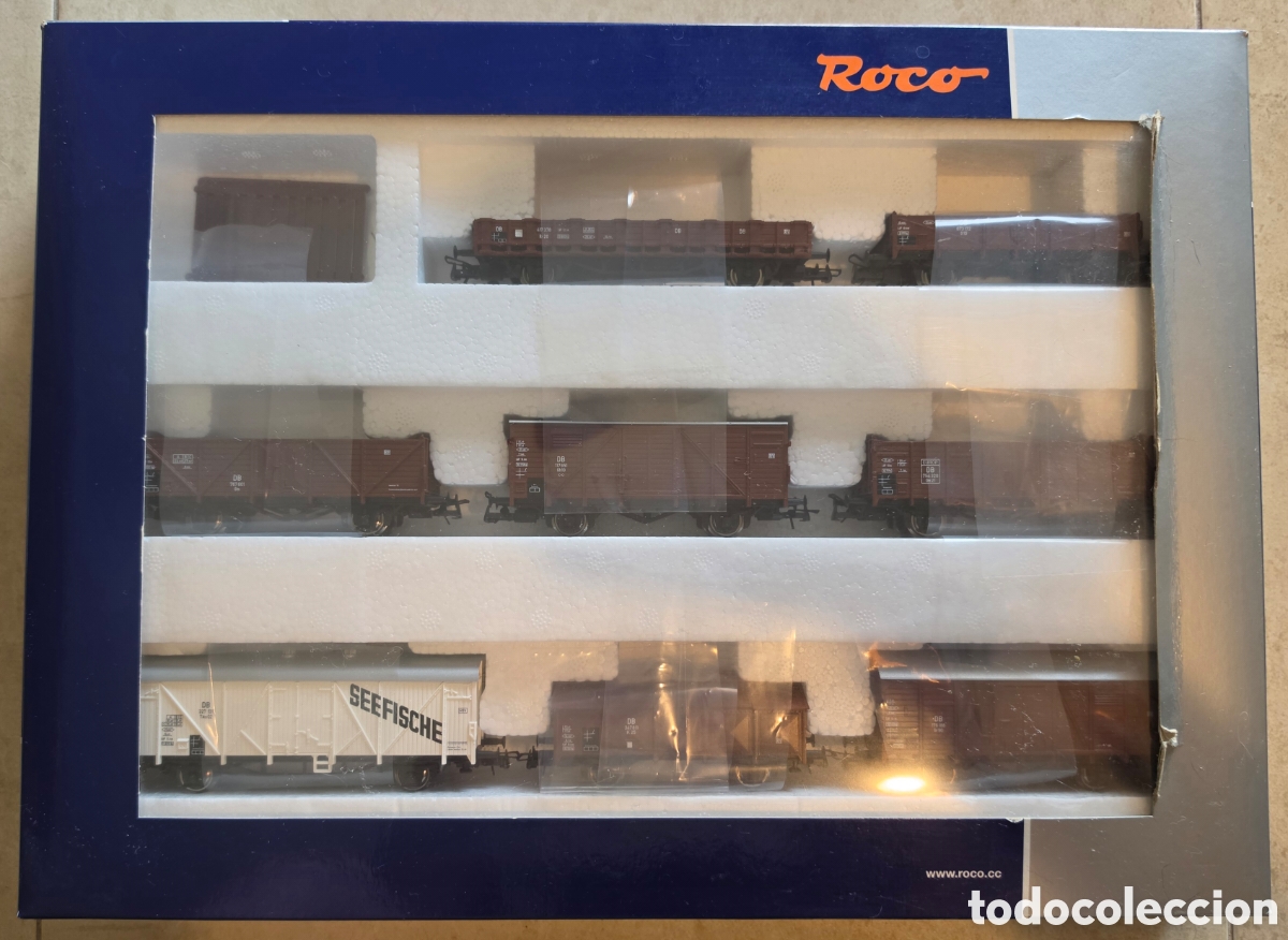 Trenes escala: Set vagones Roco H0. Nuevo sin usar
