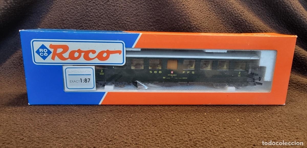 Trenes escala: VAGON ROCO REF. 45096 EN SU CAJA ORIGINAL FUNCIONA BIEN
