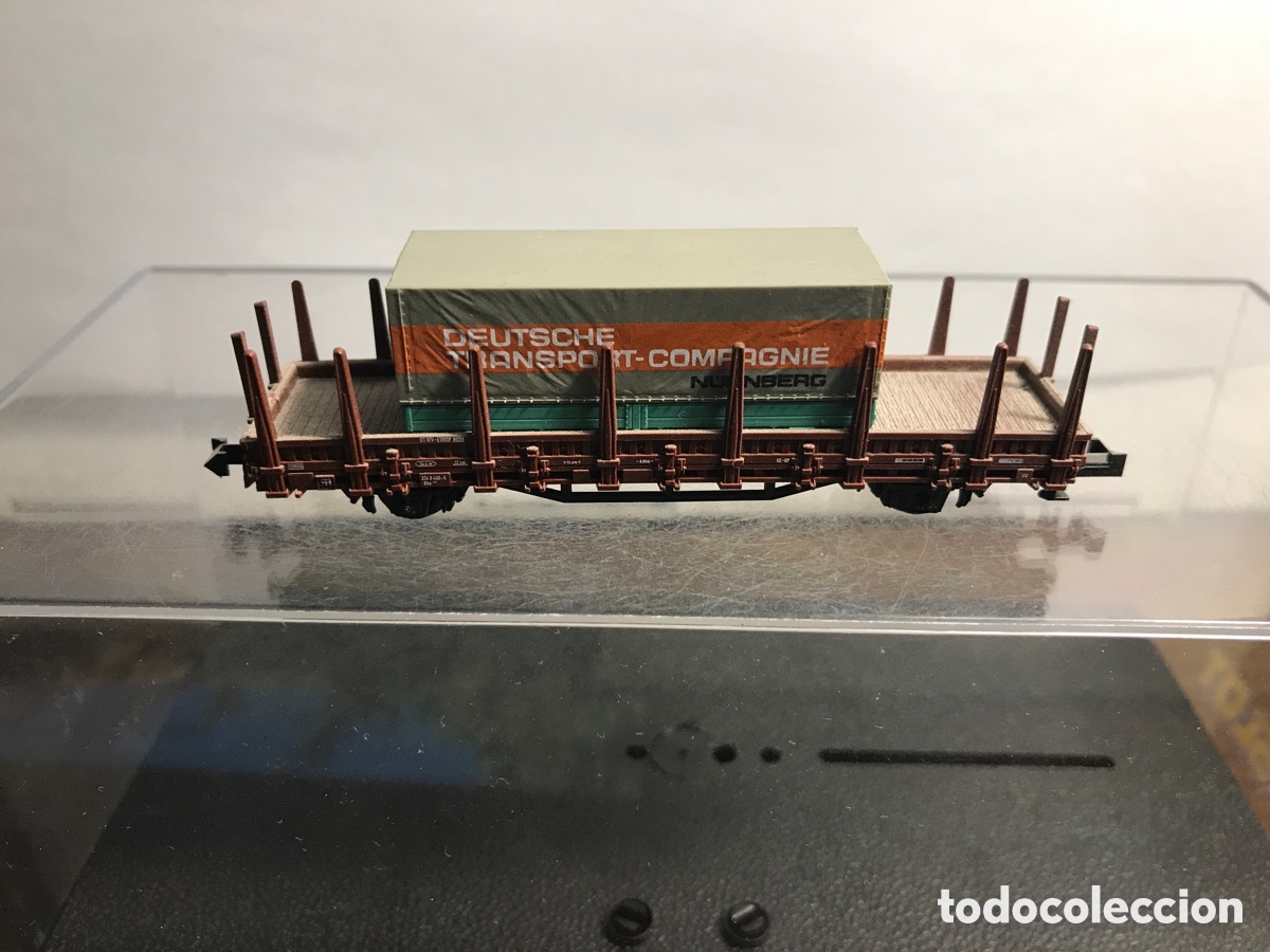 Trenes escala: VAG&Oacute;N ROCO CONTENEDORES - Foto 3