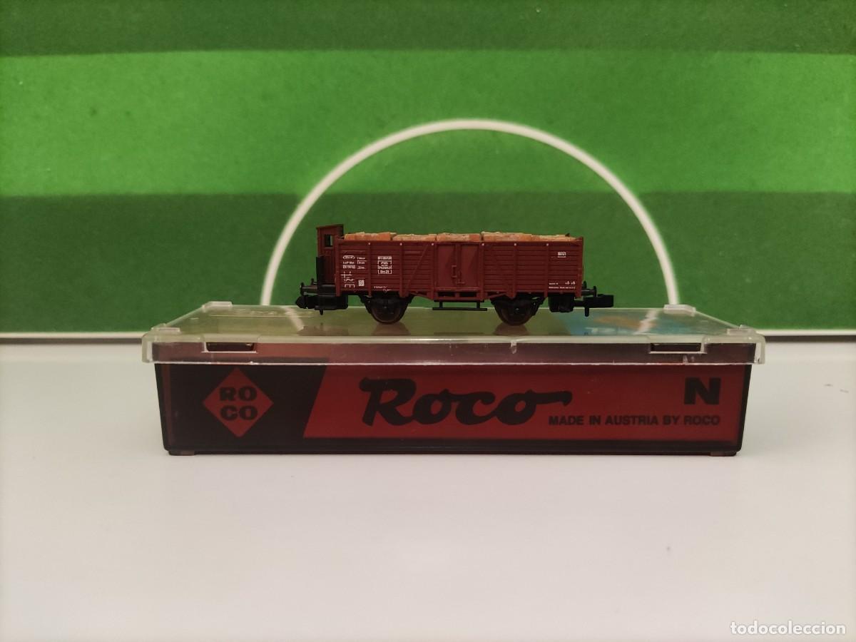 Trenes Escala: Vag&oacute;n mercanc&iacute;a borde alto Roco REF 02338 A Escala N