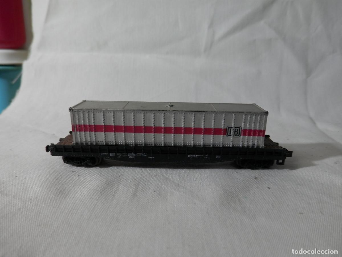 Trenes escala: VAGON PORTACONTENEDOR ESCALA N DE ROCO