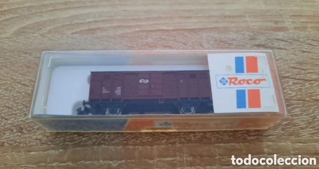 Trenes escala: Vag&oacute;n mercanc&iacute;as ROCO Escala N