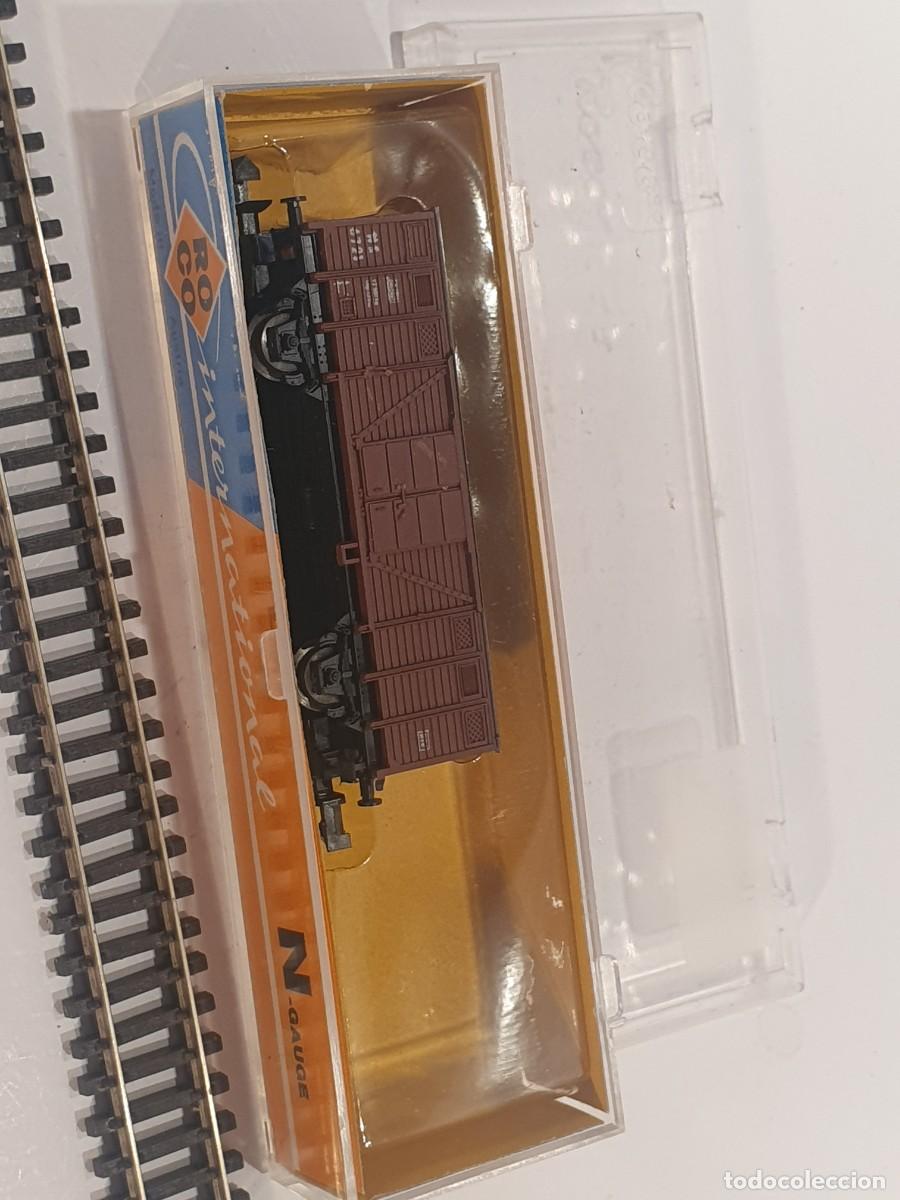 Trenes escala: Escala N 1/160 vag&oacute;n mercanc&iacute;as Roco
