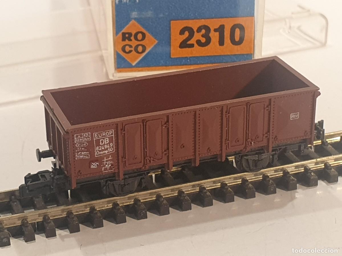 Trenes escala: Escala N 1/160 vag&oacute;n mercanc&iacute;as Roco