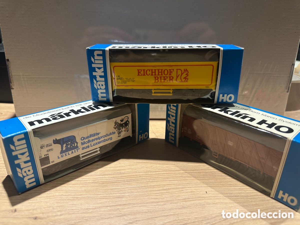 Trenes escala: Lote de 3 vagones Marklin - Foto 1