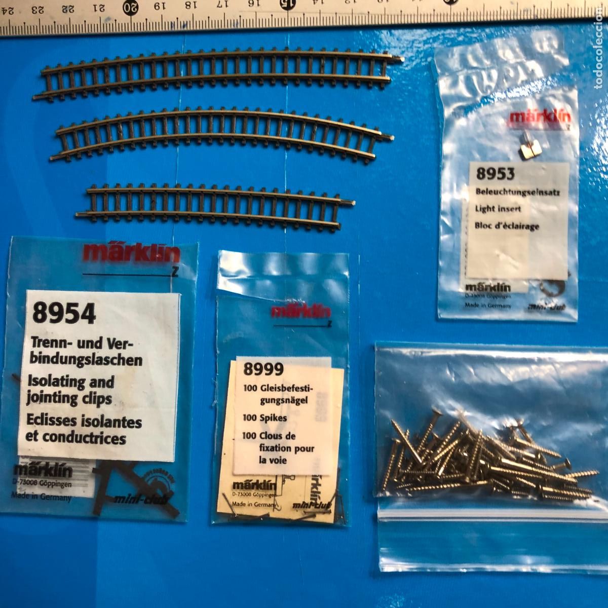 Trenes escala: M&Auml;RKLIN MINI CLUB LOTE VIAS Y ACCESORIOS