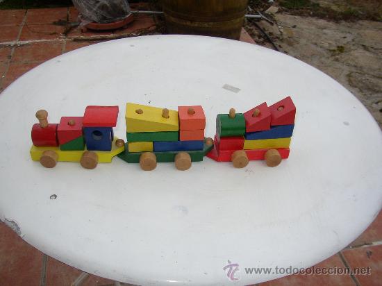 Trenes escala: ANTIGUO TREN DE MADEDRA - Foto 1
