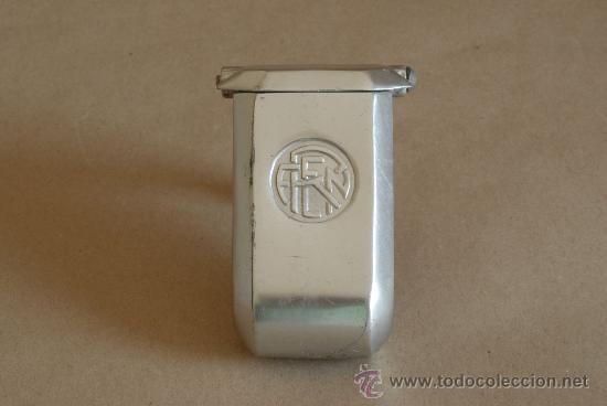 Trenes escala: Cenicero de RENFE en aluminio. - Foto 1