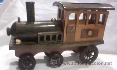 trenes en madera