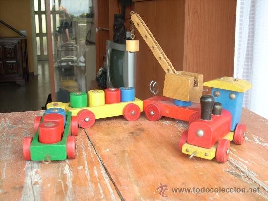 Trenes escala: ANTIGUO TREN DE MADERA. - Foto 1
