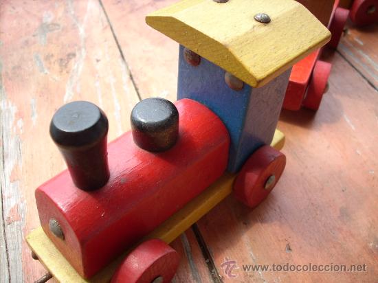 Trenes escala: ANTIGUO TREN DE MADERA. - Foto 4