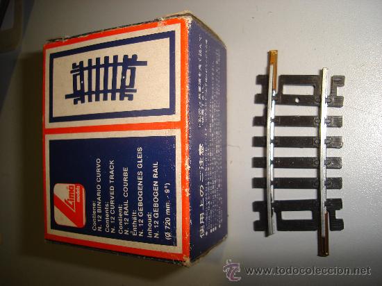 Trenes escala: MODELO LIMA. 1 UNIDAD. BINARIO CURVO. - Foto 1
