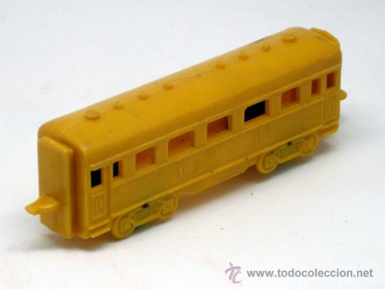 Trenes escala: Vag&oacute;n pl&aacute;stico celuloide a&ntilde;os 50 - Foto 2