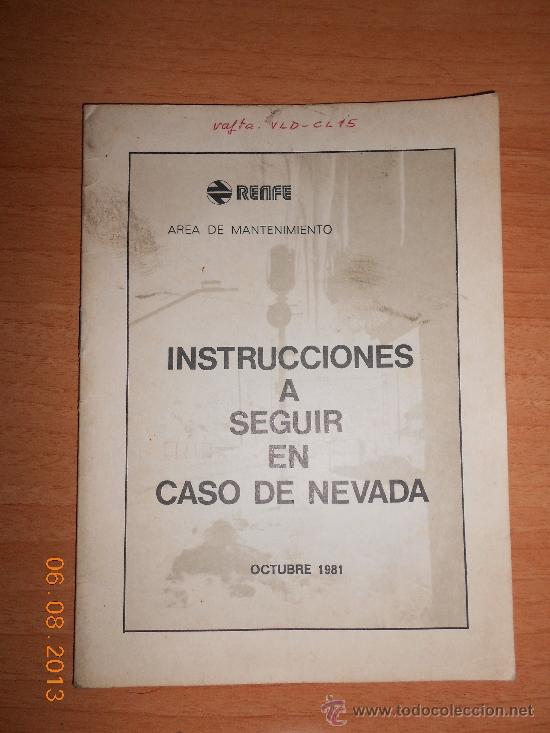 Trenes escala: Instrucciones para caso de Nevadas - Foto 1