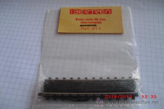 Trenes escala: IBERTREN ref 617 RECTA60mm INTERRUMPIDA - Foto 2