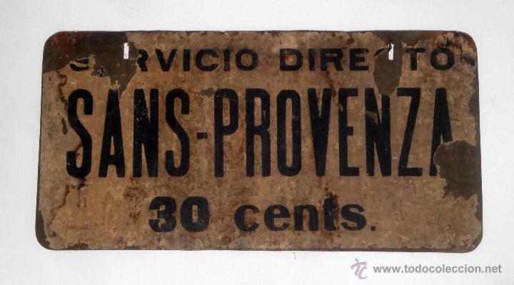 Trenes escala: Placa itinerario tranv&iacute;a de Barcelona - Foto 1