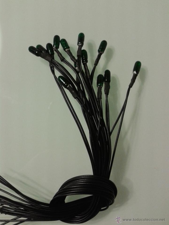 Trenes escala: 10 Leds de color verde con cable - Foto 1