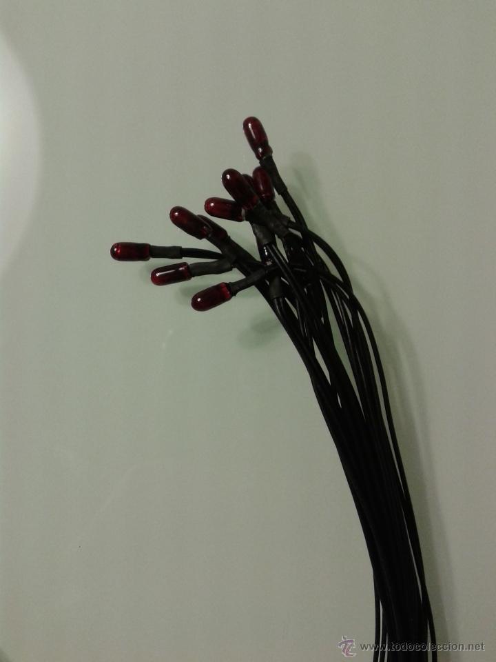 Trenes escala: 10 Leds de color rojo con cable - Foto 1