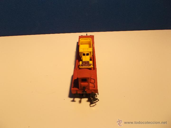 Trenes escala: Vag&oacute;n remolque con cami&oacute;n - Foto 2