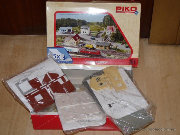 Trenes escala: KIT DE MAQUETAS PIKO ESCALA HO. CINCO EDIFICIOS PARA MONTAR. ART&Iacute;CULO NUEVO - Foto 1