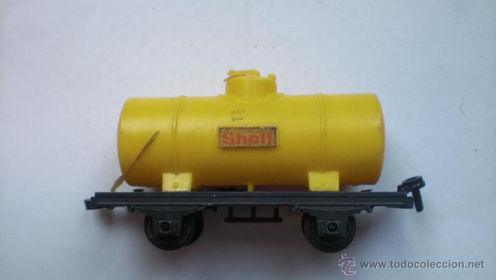 Trenes escala: VAGON CISTERNA DE SHELL DE PLASTICO - Foto 2