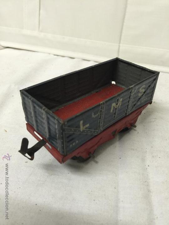Trenes escala: VAGON DE MERCADER&Iacute;AS AZUL. - Foto 1