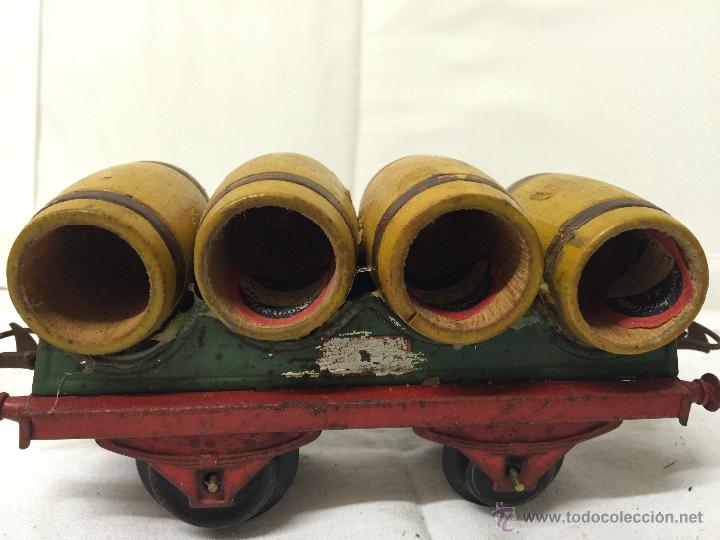 Trenes escala: VAGON DE MERCANCIAS CON BARRILES. - Foto 2