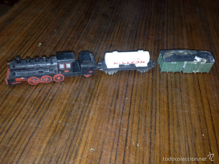 Trenes escala: Tren de metal original de 1940-50 - Foto 1