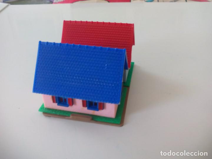Trenes escala: Lote de 2 Casas o edificios. Para maqueta de tren o decoraci&oacute;n. H0. Casas, edificios miniatura - Foto 2