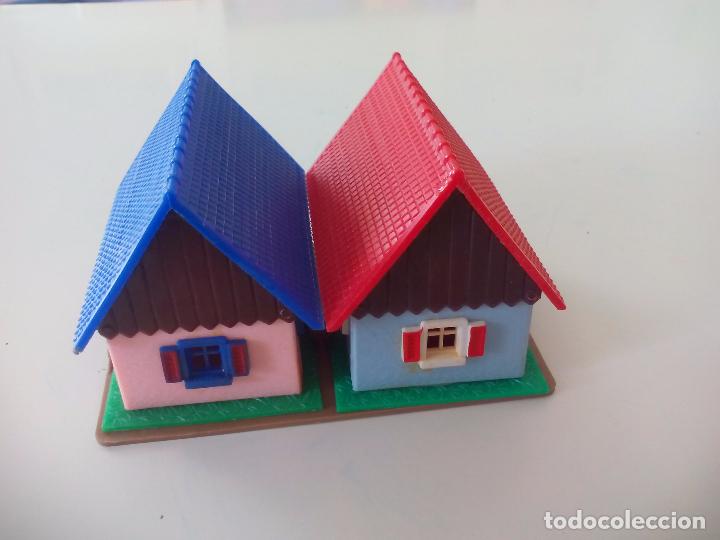 Trenes escala: Lote de 2 Casas o edificios. Para maqueta de tren o decoraci&oacute;n. H0. Casas, edificios miniatura - Foto 3