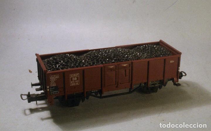 Trenes escala: TRIX H0. Vag&oacute;n bordes con carga de carb&oacute;n - Foto 1