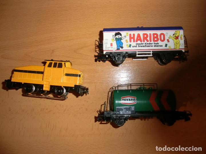 Trenes escala: locomotora maniobra y vagones - Foto 1