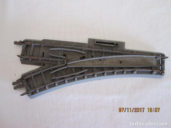 Trenes escala: ANTIGUO CAMBIO DE VIA A IZQUIERDA TRIANG - Foto 1