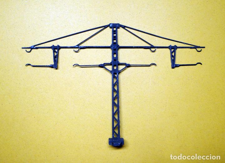 Trenes escala: Poste catenaria cuadruple - Foto 1