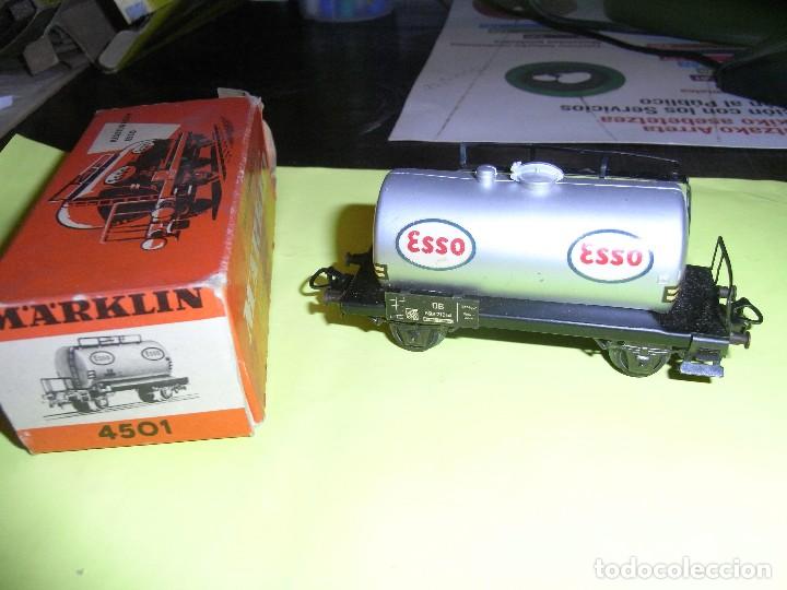 Trenes escala: Vagon MARKLIN, Wagon CITERNE ESSO 4501 - Foto 2