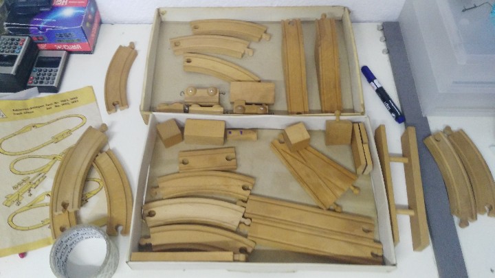 Trenes escala: antiguo tren  de madera - Foto 12