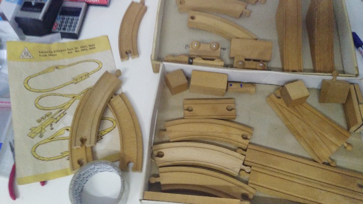 Trenes escala: antiguo tren  de madera - Foto 13