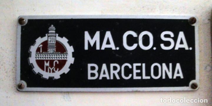 Trenes escala: Placa MA.CO.SA. Barcelona - Foto 1