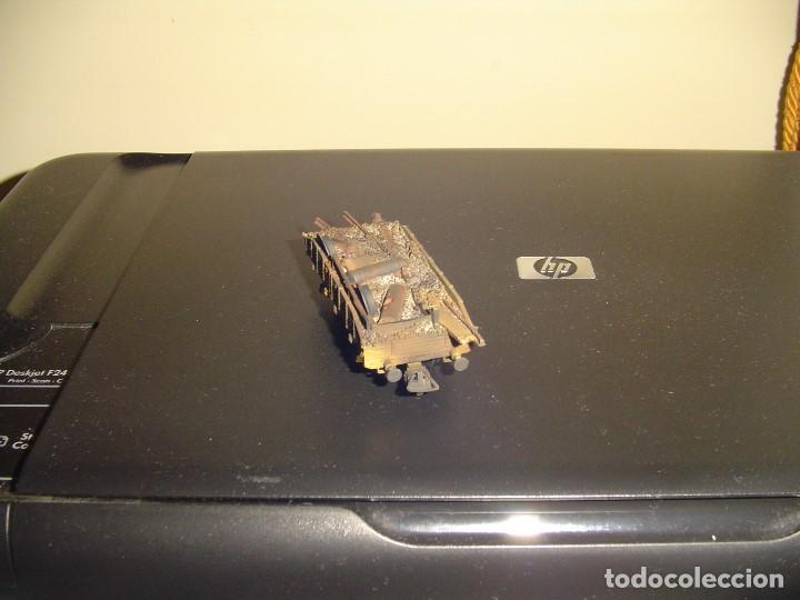 Trenes escala: Vag&oacute;n H0 militarizado . - Foto 1